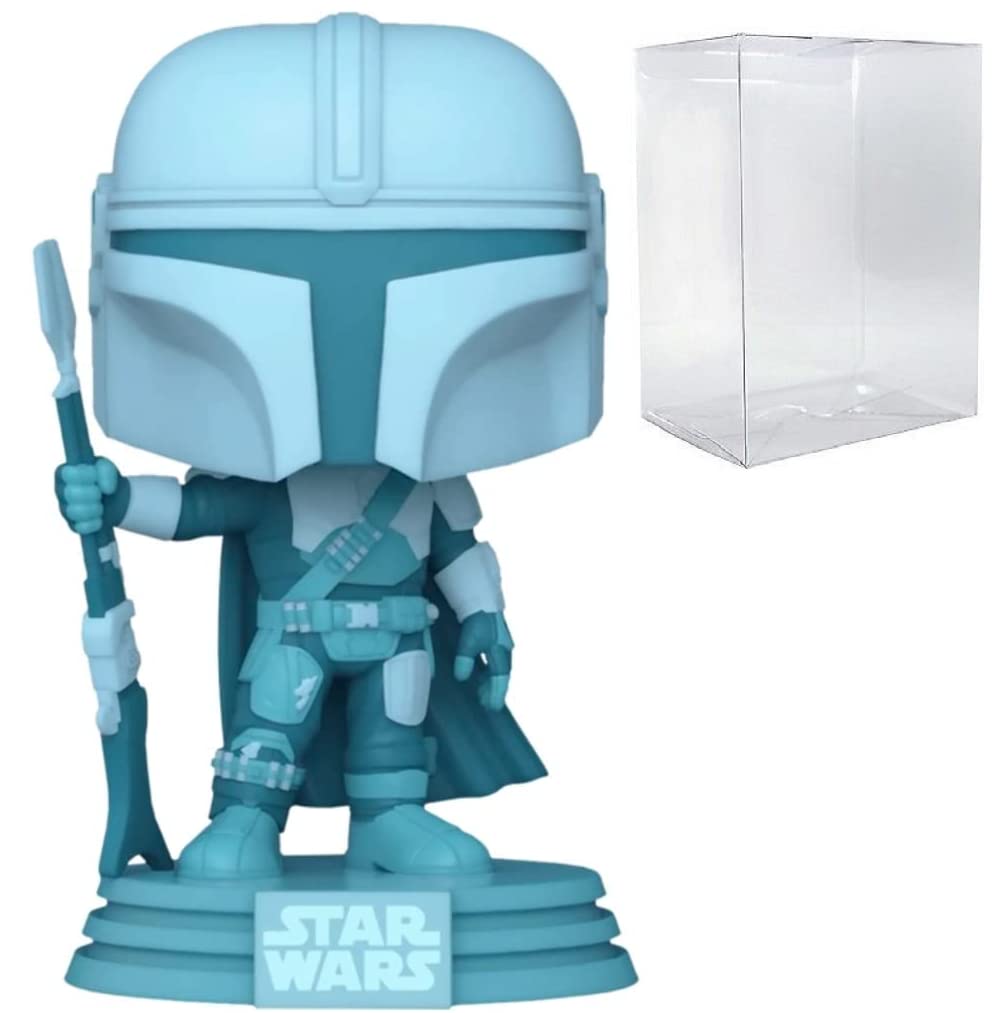 POP Star Wars: The Mandalorian Mandalorian Din Djarrin Hologram 暗闇で光る 限定 Funko ビニールフィギュア