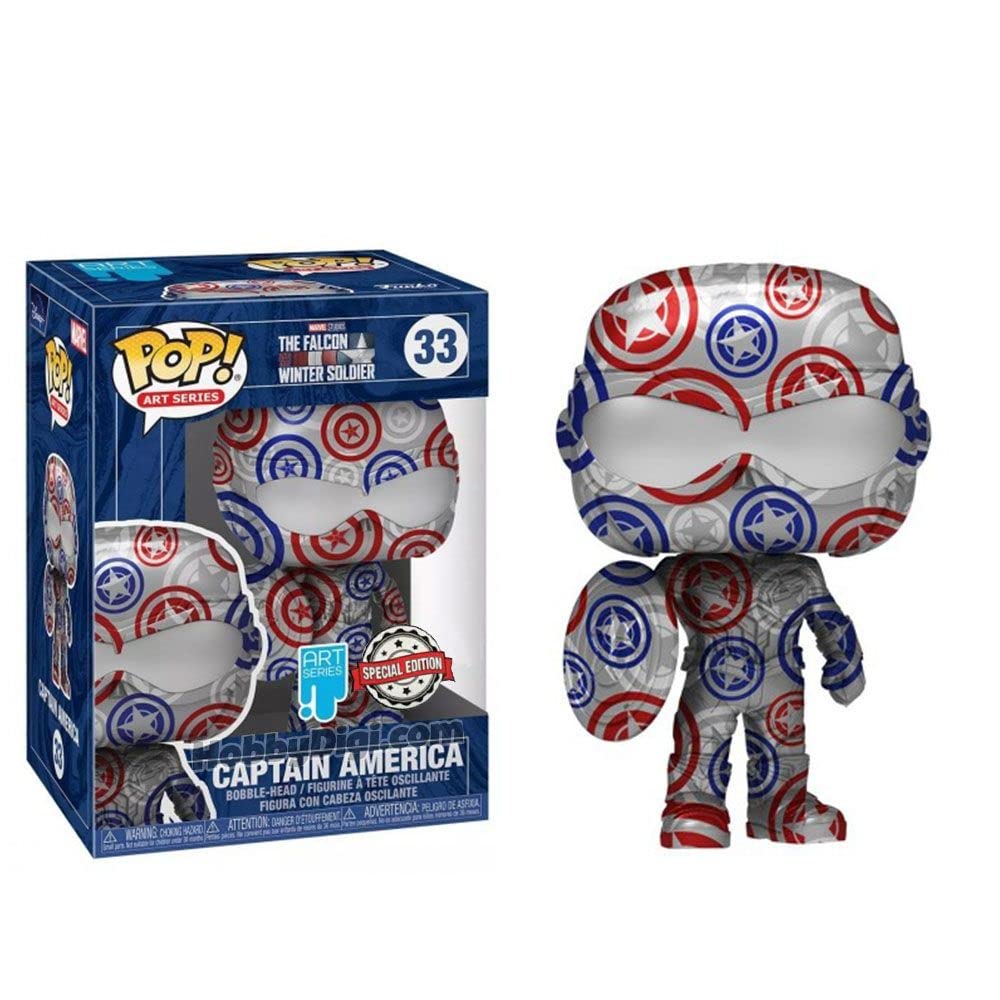 Funko POP! Artist Series: Marvel Patriotic Age Captain America Falcon and The Winter Soldier Number 33 限定
