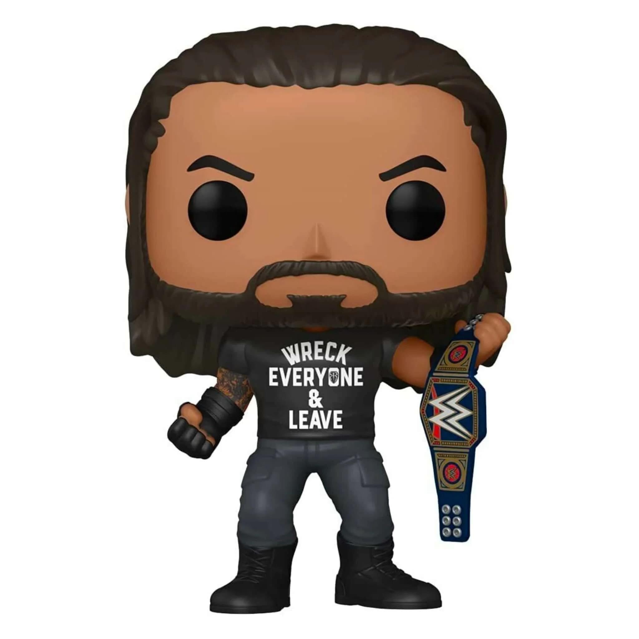 Funko POP WWE: ローマン・レインズ タイトル付き 全員を破壊して去れ 限定 ビニールフィギュア マルチカラー (57309)|Basqueバスク