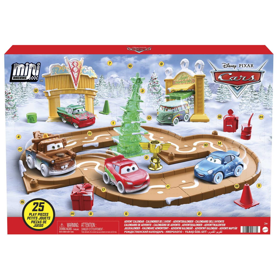 ディズニーandピクサー Cars ミニレーサー アドベントカレンダー 5台の車 25種のサプライズ