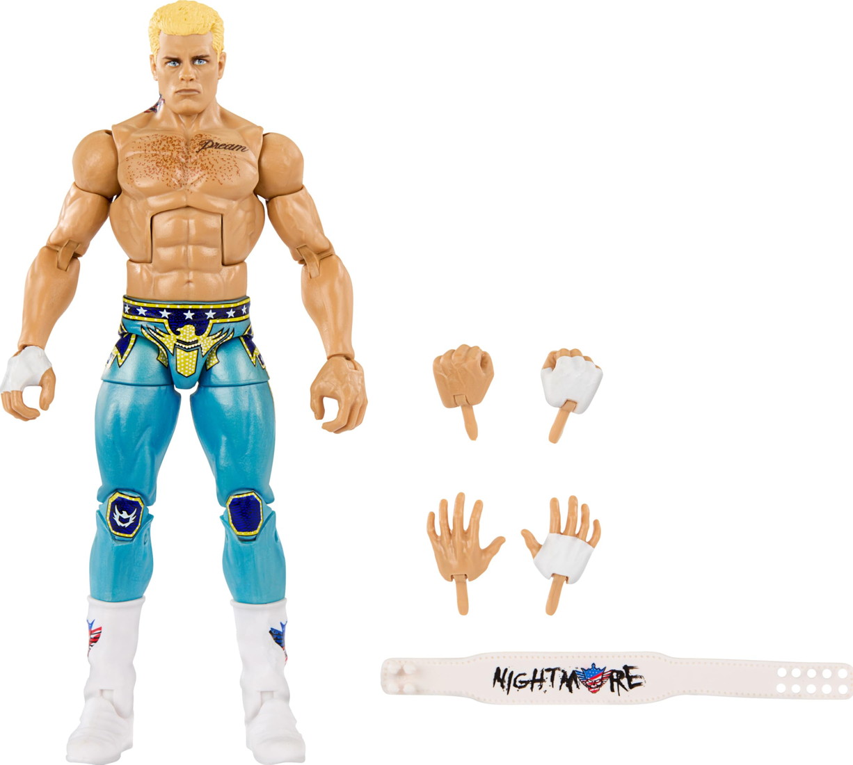 マテル WWE コーディ ローデス トップ ピックス エリート アクションフィギュア 交換パーツ付