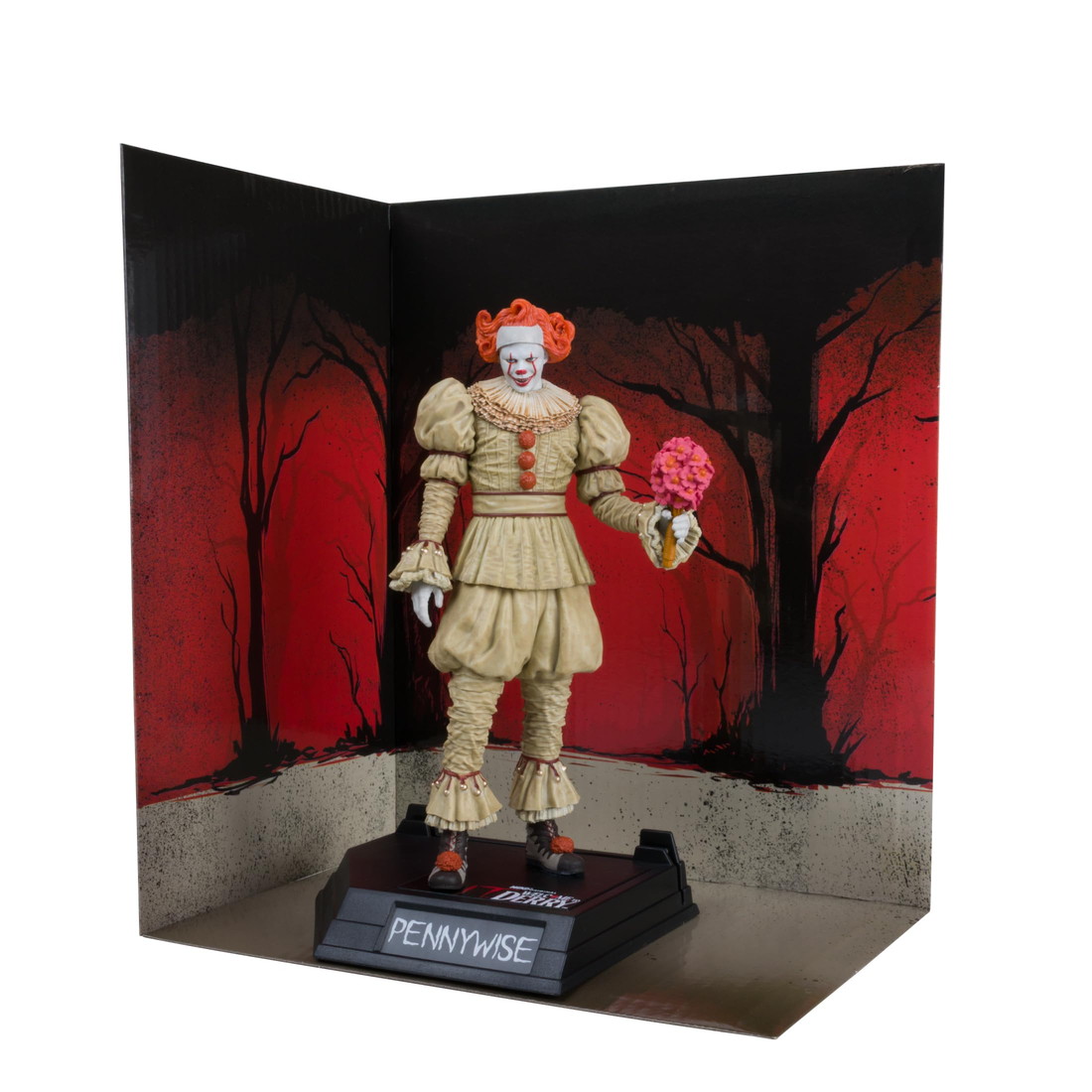 McFarlane Toys IT: Welcome to Derry ペニーワイズ フィギュア 6インチ スタンド・背景付き ホラー|Basqueバスク