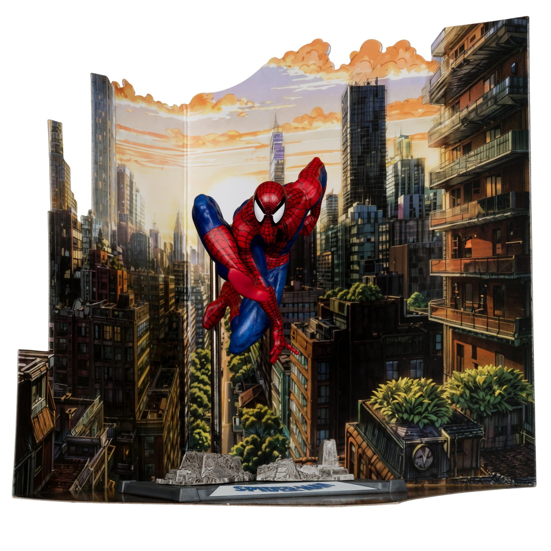 McFarlane Toys Marvel スパイダーマン 1/10スケール フィギュア ジオラマ台座付き