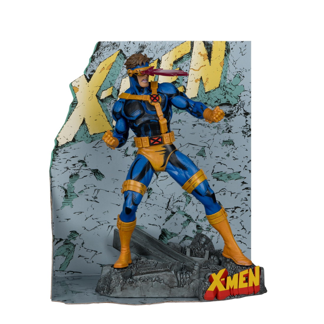 McFarlane Toys Marvel Cyclops サイクロプス フィギュア X-MEN 第1巻 1/10スケール ジオラマベース付き
