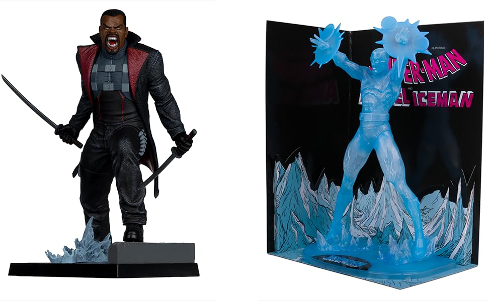 McFarlane Toys Marvel 1/6スケール コレクティブルフィギュア 2体セット Iceman & Blade