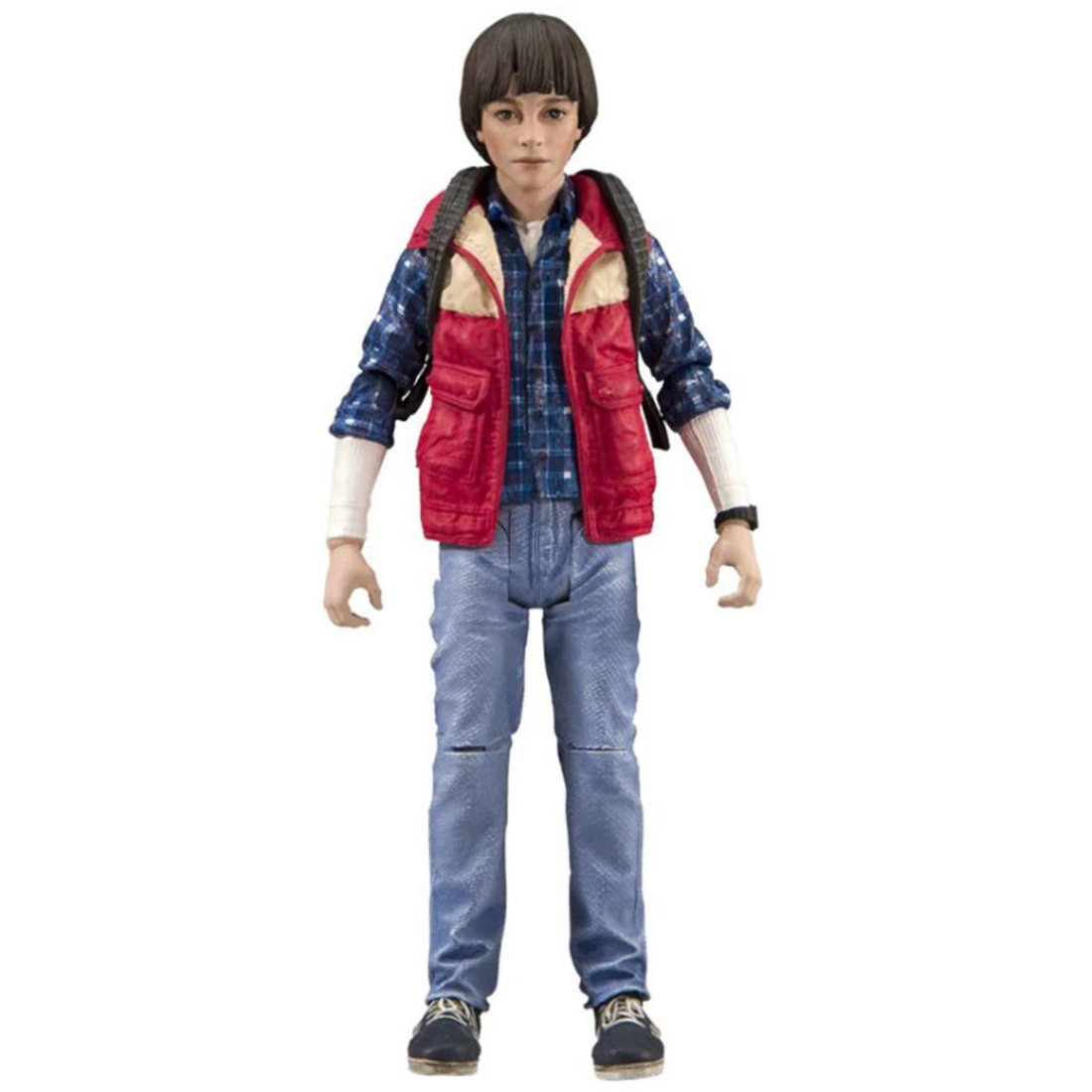McFarlane Toys Stranger Things Will Byers フィギュア 赤ベスト レッド バブルベスト 着脱式バックパック付き