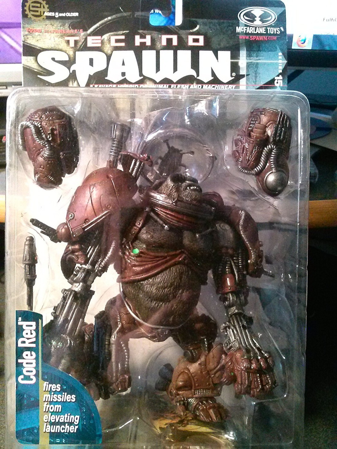 McFarlane Toys Techno Spawn Series 15 Code Red アクションフィギュア|Basqueバスク