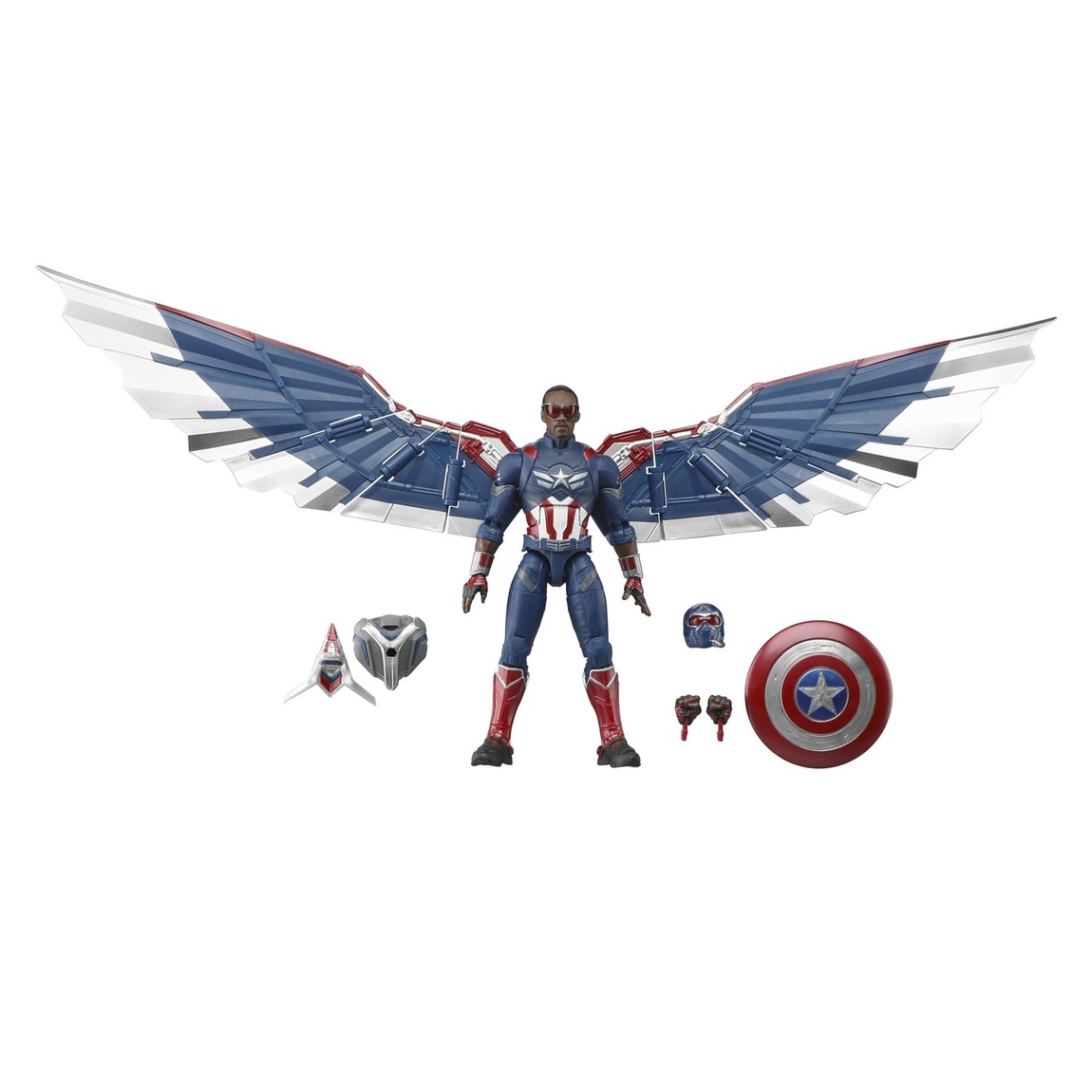 マーベル マーベルレジェンド キャプテン・アメリカ：ブレイブ・ニュー・ワールド デラックス アクションフィギュア 可動 翼 シールド｜Basqueバスク