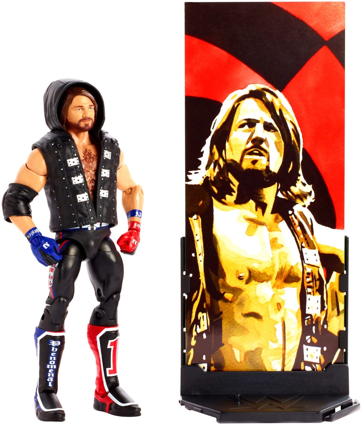 WWE エリートコレクション AJスタイルズ アクションフィギュア 関節可動 リングギア付属|Basqueバスク
