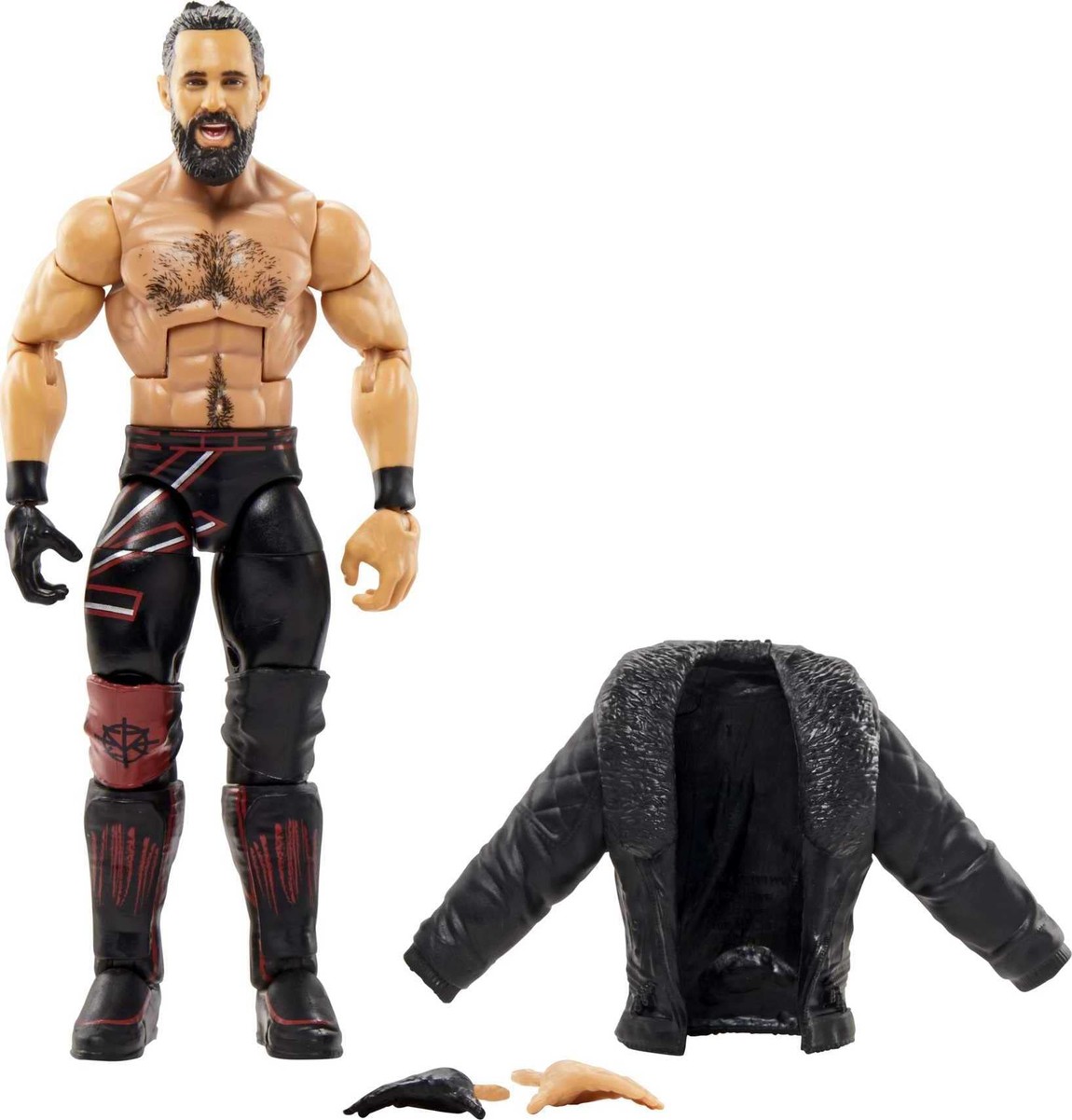 マテル WWE トップピックス エリートコレクション セス・ロリンズ アクションフィギュア 可動式 交換用パーツ付属｜Basqueバスク
