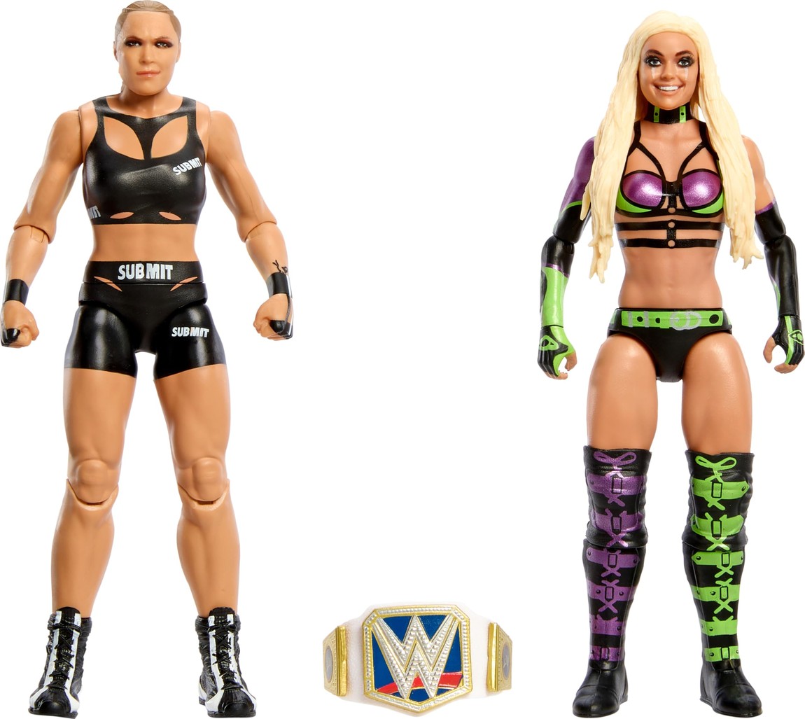 WWE チャンピオンシップ・ショーダウン シリーズ16 ロンダ・ラウジー vs リヴ・モーガン アクションフィギュア 2体セット プロレス チャンピオンベルト付属｜Basqueバスク