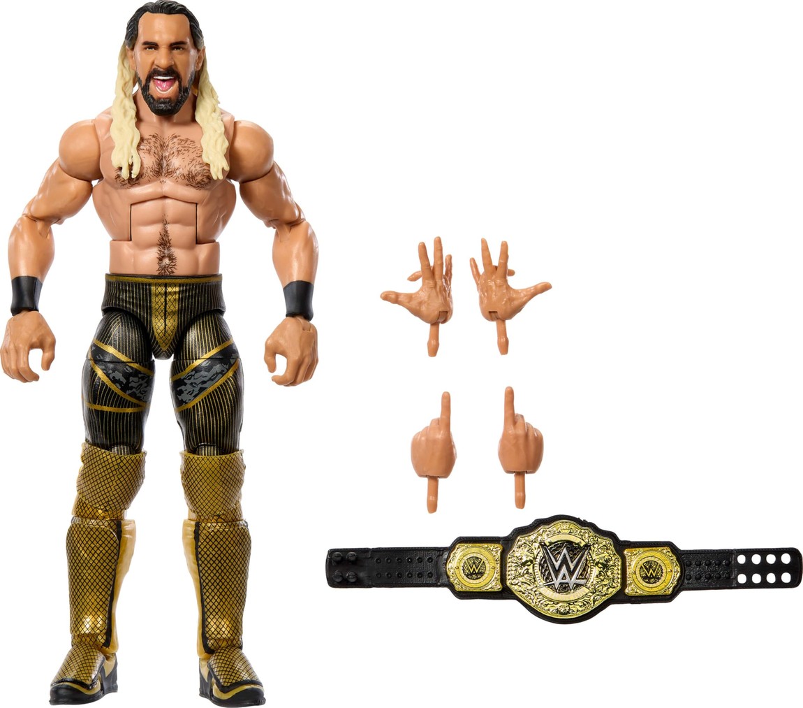 WWE エリートコレクション セス・ロリンズ アクションフィギュア 6インチ 可動フィギュア アクセサリー付き|Basqueバスク