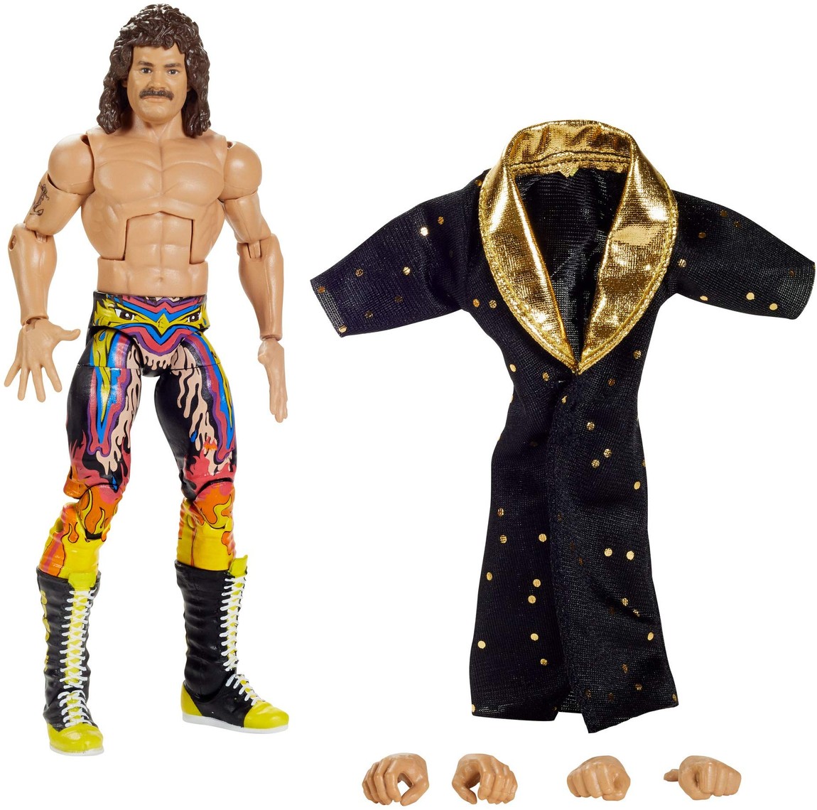 WWE エリートコレクション ラヴィッシング・リック・ルード アクションフィギュア 可動 リングギア アクセサリー付属｜Basqueバスク