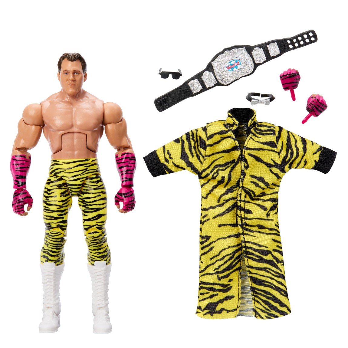 WWE エリートコレクション ブルータス・ビーフケーキ アクションフィギュア 関節可動 交換用手首 付属アクセサリー｜Basqueバスク