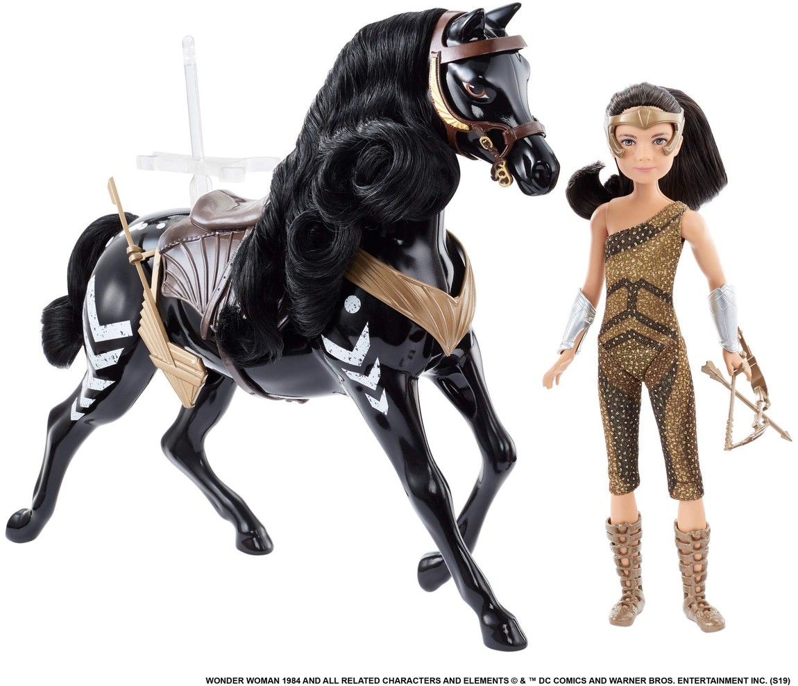 DCコミックス ワンダーウーマン 1984 ヤング・ダイアナ ドール & 馬 プレイセット フィギュア 関節可動 アクセサリー付属｜Basqueバスク