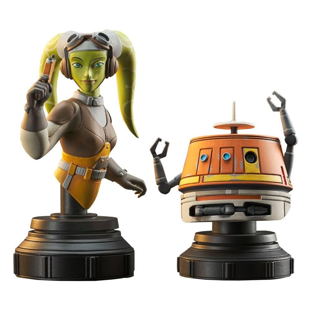 ダイアモンドセレクトトイズ スター・ウォーズ 反乱者たち：ヘラ＆チョッパー ミニバストセット マルチカラー (JAN221987)画像