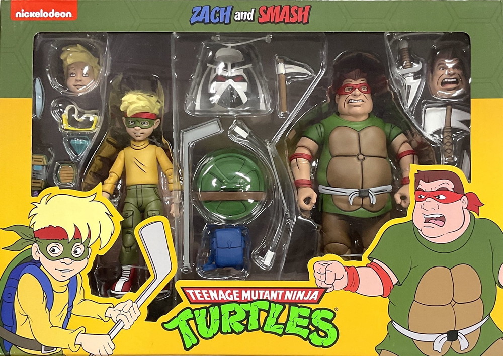 NECA TMNT 7インチスケール ザック＆スマッシュ コレクティブル アクションフィギュアセット