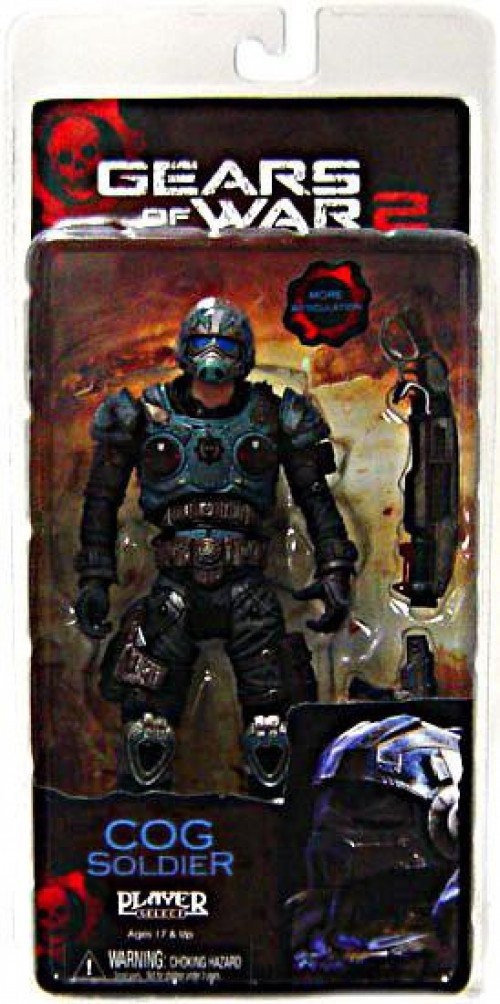 NECA ギアーズ・オブ・ウォー COG ソルジャー アクションフィギュア シリーズ5 7インチ ショットガン ランサー付属｜Basqueバスク