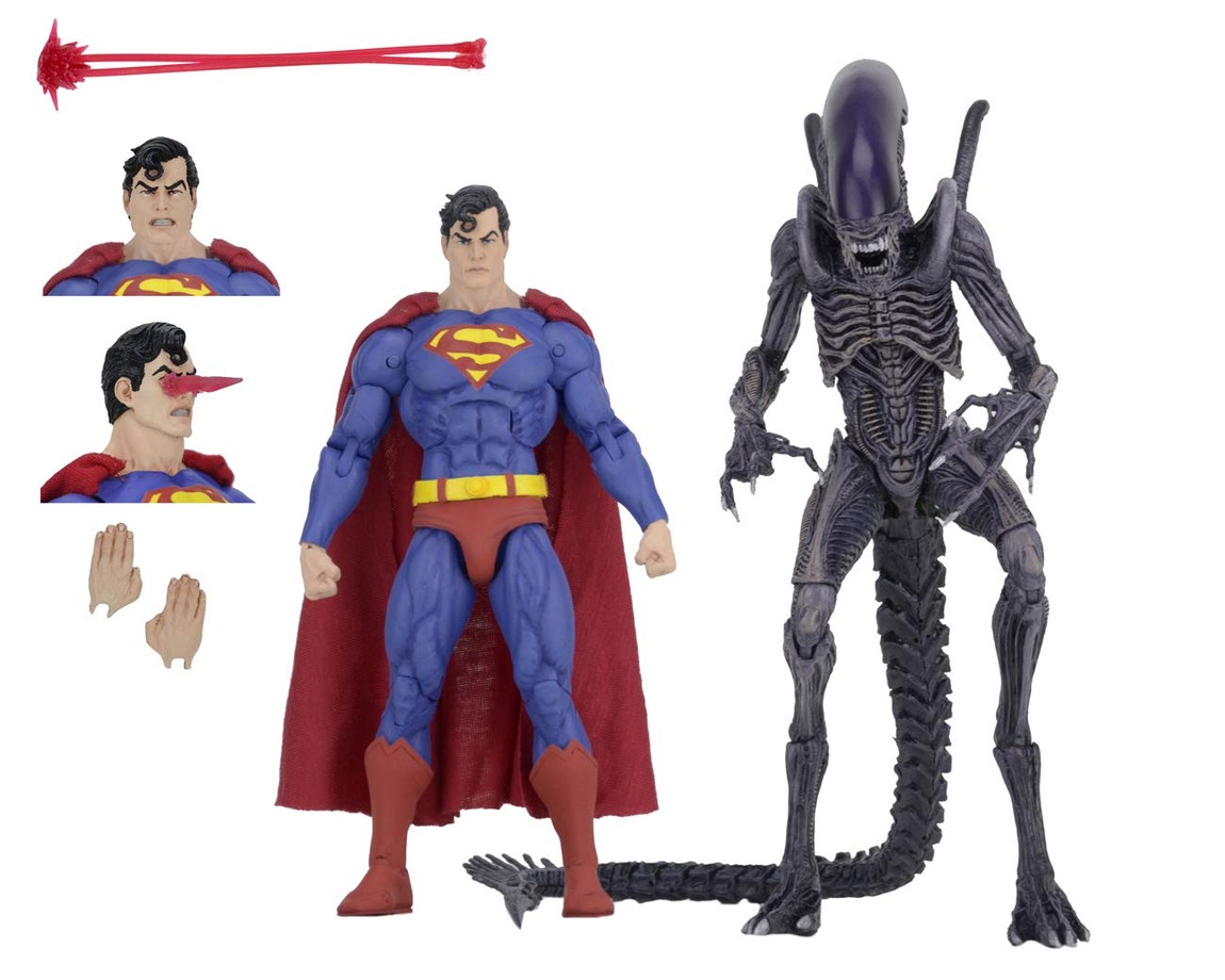 NECA スーパーマン vs エイリアン 2パック セット アルティメット 7インチ アクションフィギュア SDCC 2019 限定｜Basqueバスク