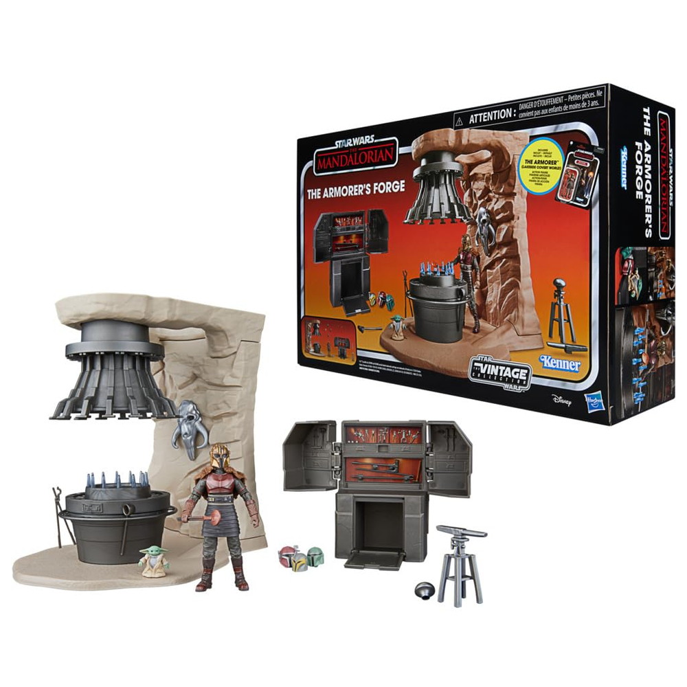 スターウォーズ ヴィンテージコレクション マンダロリアン アーマラーの鍛冶場 フィギュア付きプレイセット