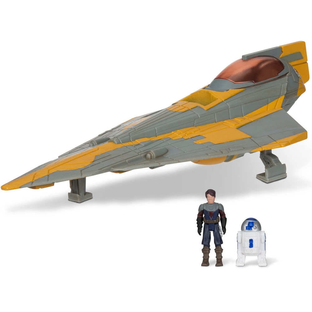 スター・ウォーズ マイクロギャラクシースクワッドロン アナキン・スカイウォーカーのジェダイ・スターファイター 5インチビークル フィギュア2体付き