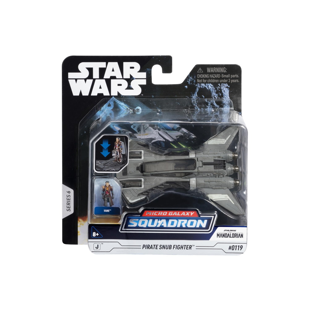 スター・ウォーズ マイクロギャラクシースクワッドロン 海賊スナブファイター 公式フィギュア付き 7.5cmビークル