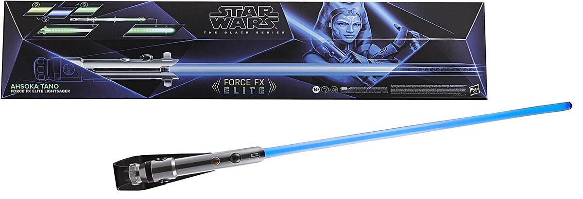 スター・ウォーズ ブラックシリーズ アソーカ・タノ フォースFXエリート ライトセーバー 高性能LED&サウンドエフェクト搭載 コレクション用レプリカ
