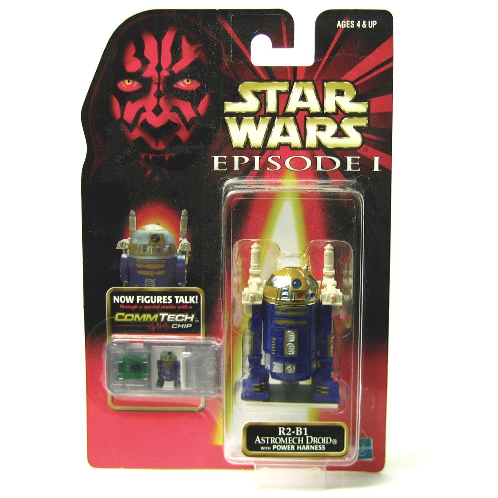 スター・ウォーズ エピソード1 コムテックチップ R2-b1 アストロメック・ドロイド パワーハーネス付き コレクションフィギュア