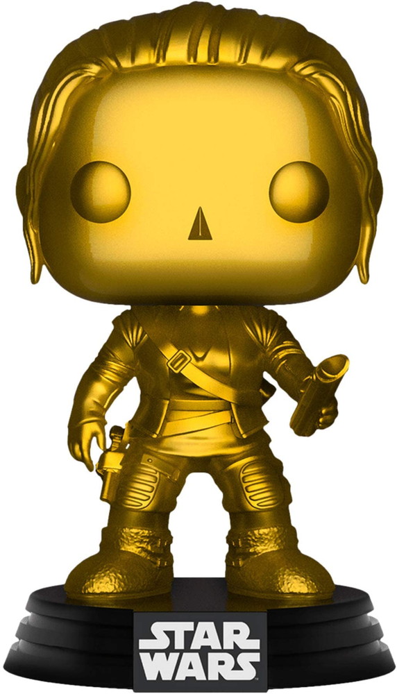 ファンコ スター・ウォーズ POP レイ ゴールドメタリック 限定版 フィギュア