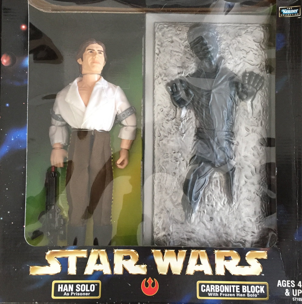 スター・ウォーズ 12インチ ハン・ソロ 囚人姿 & カーボナイト ブロック フローズン ハン・ソロ フィギュア