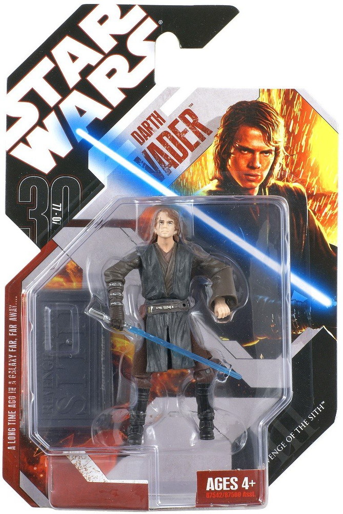 スター・ウォーズ サーガ 30周年記念 2008年 ウェーブ1 アクションフィギュア ダース・ベイダー(アナキン) 溶岩台座付き