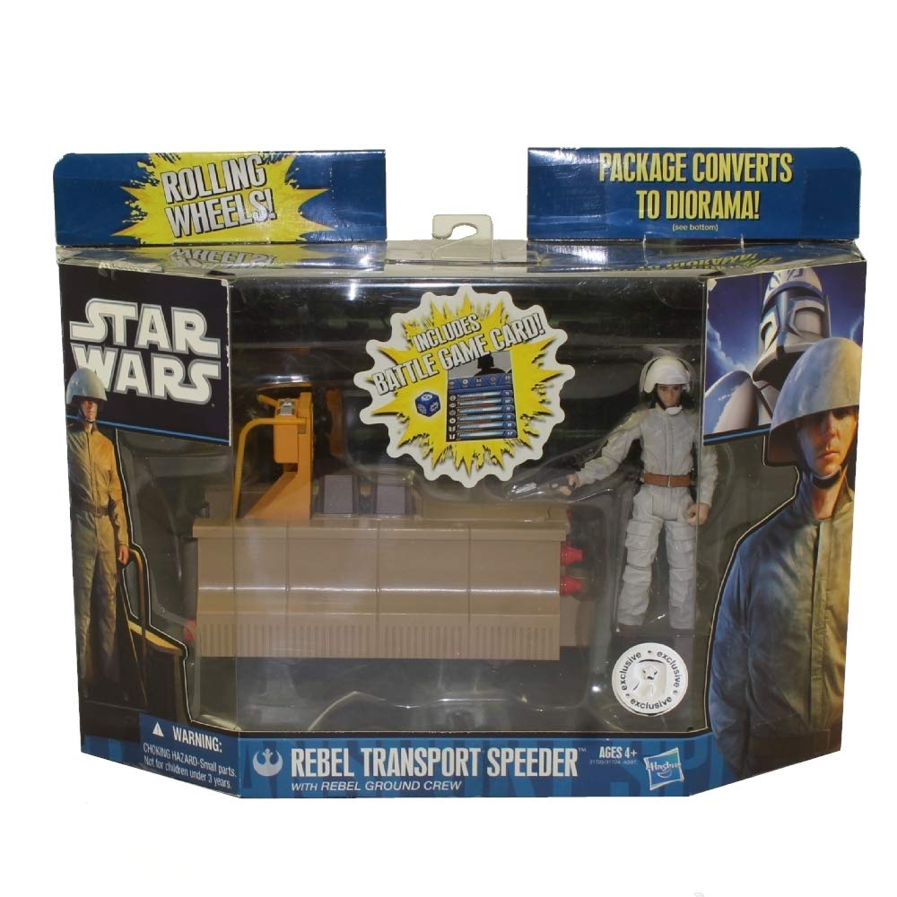 スター・ウォーズ クローン・ウォーズ 限定ビークル アクションフィギュアパック レベル トランスポート スピーダー レベル グラウンドクルー付き