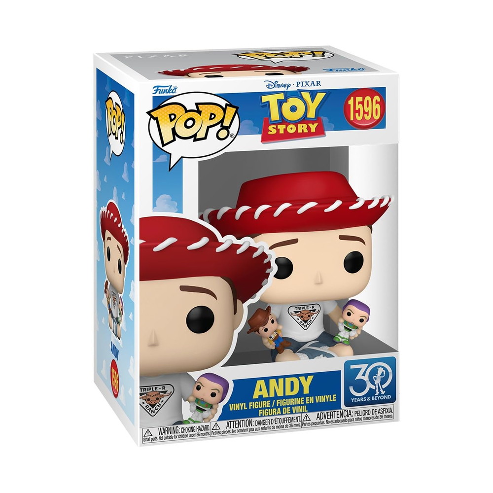 Funko Pop Disney トイストーリー 30th Anniversary アンディ Collectable Vinyl Figure Gift Idea Official Merchandise Toys for Kids Adults Movies Fans Model Figure for Collectors and Display