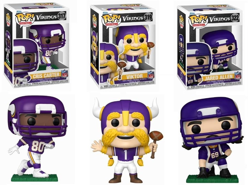 Funko Minnesota Vikings NFL Pop! コンプリートセット (3)