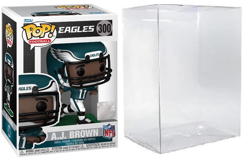 Funko Pop! NFL フィラデルフィア イーグルス A.J.ブラウン #300 ビニールフィギュア ディスプレイケース付き