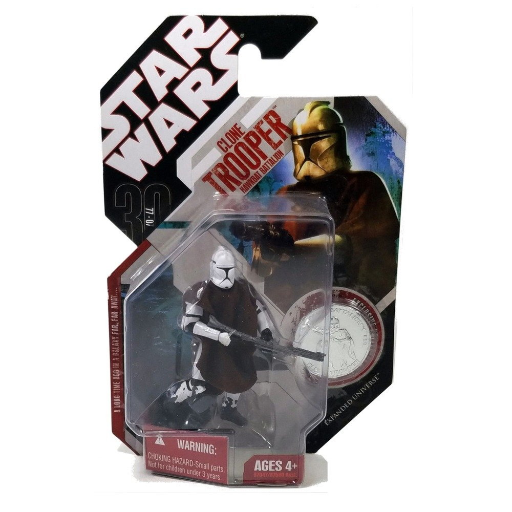 Star Wars 30周年記念 クローントルーパー ホークバット大隊 アクションフィギュア コイン付き