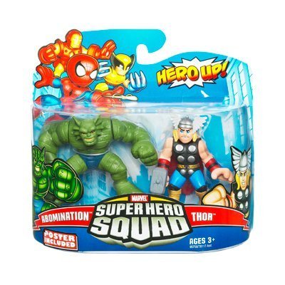 Marvel スーパーヒーロースクワッド アボミネーション&ソー 3インチスケール フィギュア 2パック|Basqueバスク