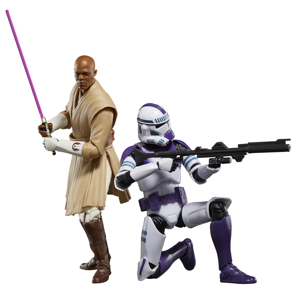 STAR WARS ブラックシリーズ メイス・ウィンドゥ&第187軍団クローントルーパー 6インチスケール アクションフィギュアセット 共和国のクローン (G0212)