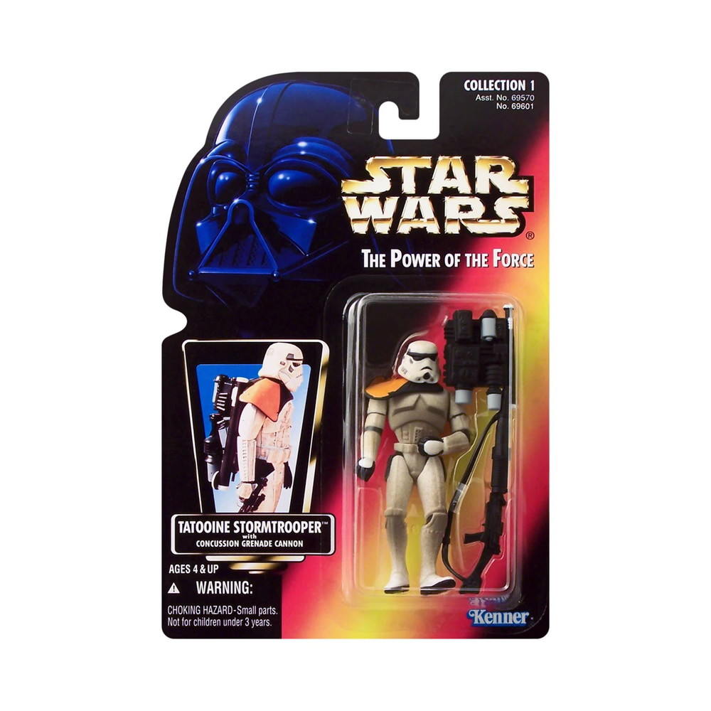 Hasbro 69601 Star Wars パワーオブザフォース サンドトルーパー ヘビーブラスターライフル付き