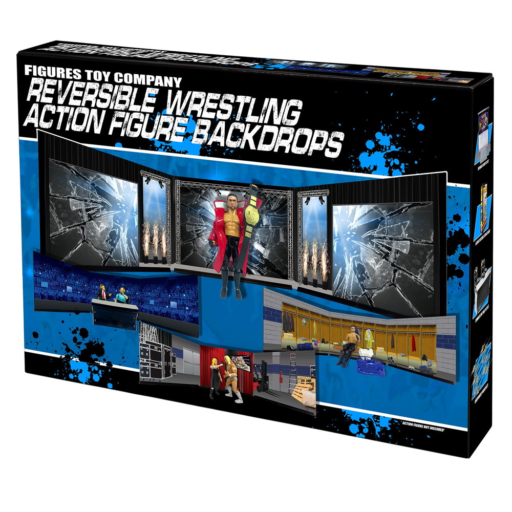 WWE & AEW プロレスフィギュア用 リバーシブル バックドロップ ジオラマ 背景 7,854円