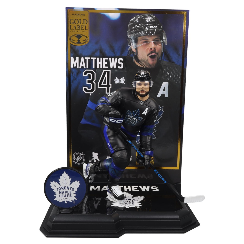 McFarlane Toys オーストンマシューズ (トロントメープルリーフス) ゴールドラベル NHL 7インチ ポーズフィギュア