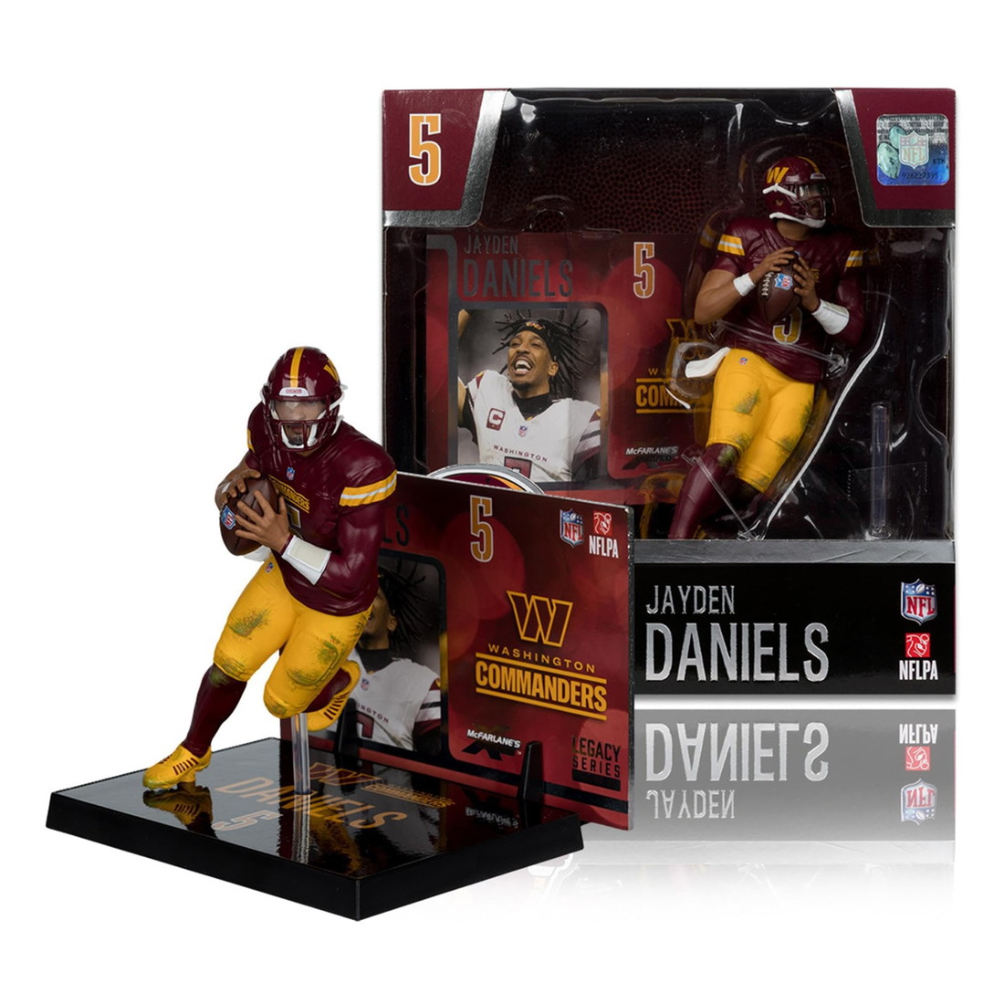 McFarlane NFL フィギュア Jayden Daniels Washington Commanders 7インチ アメフト