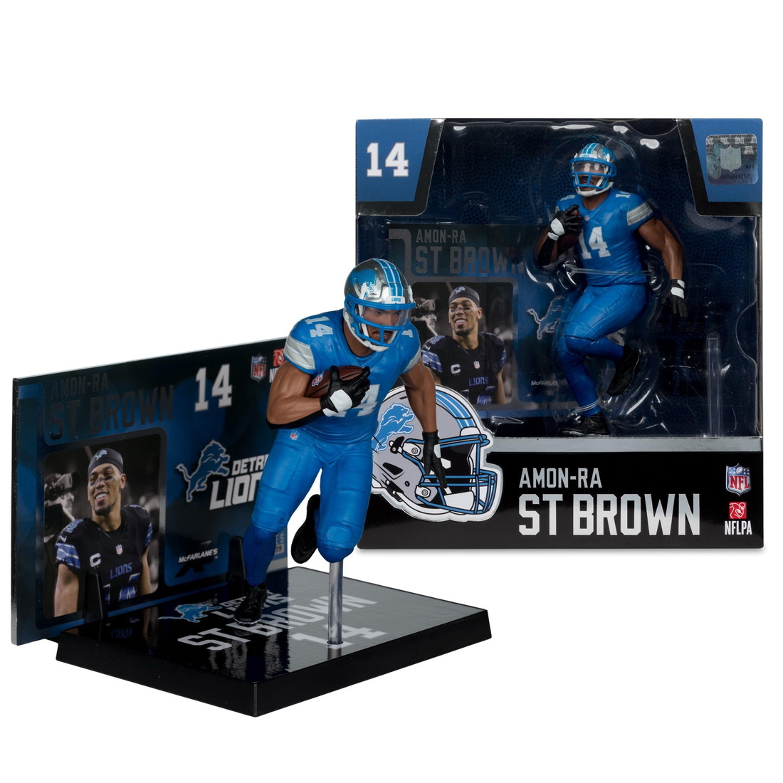 McFarlane NFL フィギュア Amon-Ra St. Brown デトロイト・ライオンズ 7インチ 約18cm