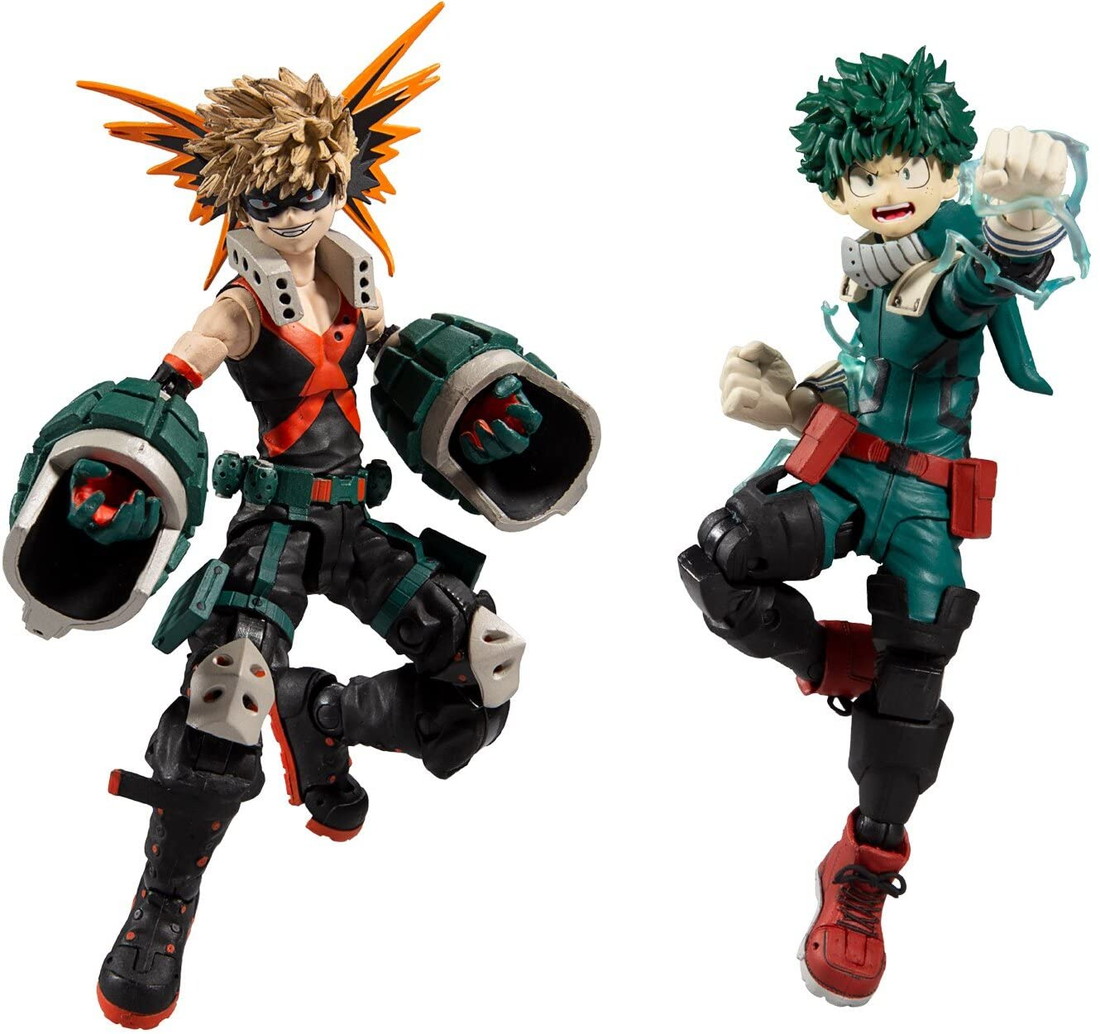 McFarlane Toys 僕のヒーローアカデミア 緑谷出久 爆豪勝己 フィギュア 2体セット アクションフィギュア 7インチ