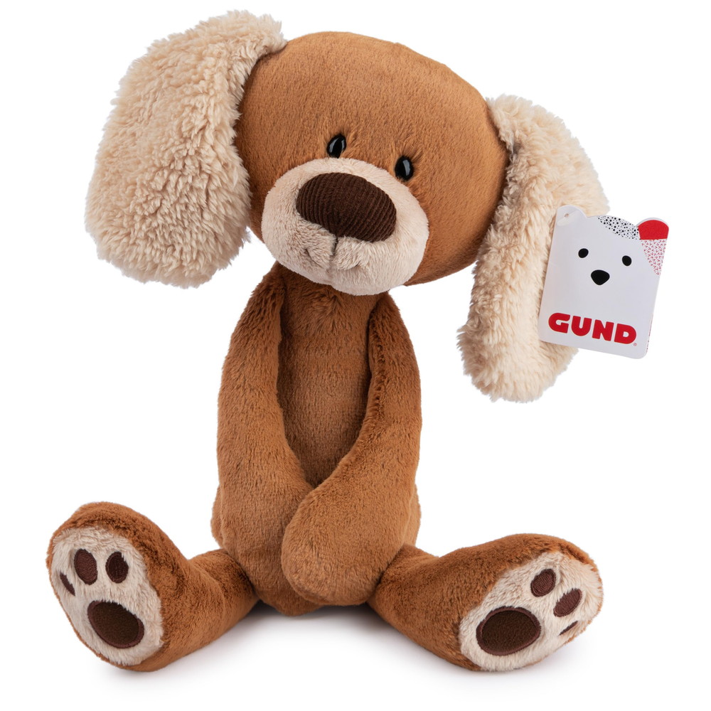 GUND Take-Along Friends Masi 子犬 ぬいぐるみ 犬 ブラウン/クリーム