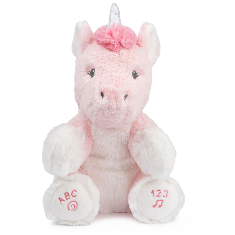 Baby GUND アローラ ユニコーン 動くぬいぐるみ 歌うおもちゃ ABCと数字の歌 ピンク|Basqueバスク