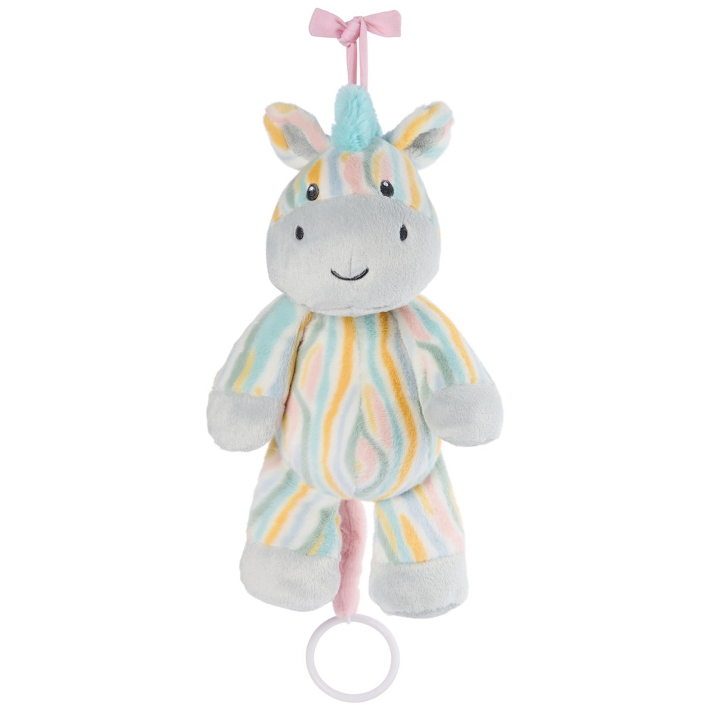 GUND Baby サファリフレンズ シマウマ プルダウンオルゴール付きぬいぐるみ ベビーカー用おもちゃ