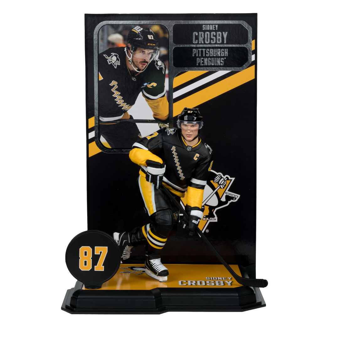 McFarlane Toysマクファーレン Sidney Crosby ピッツバーグ・ペンギンズ NHL 7インチ ポーズフィギュア|Basqueバスク