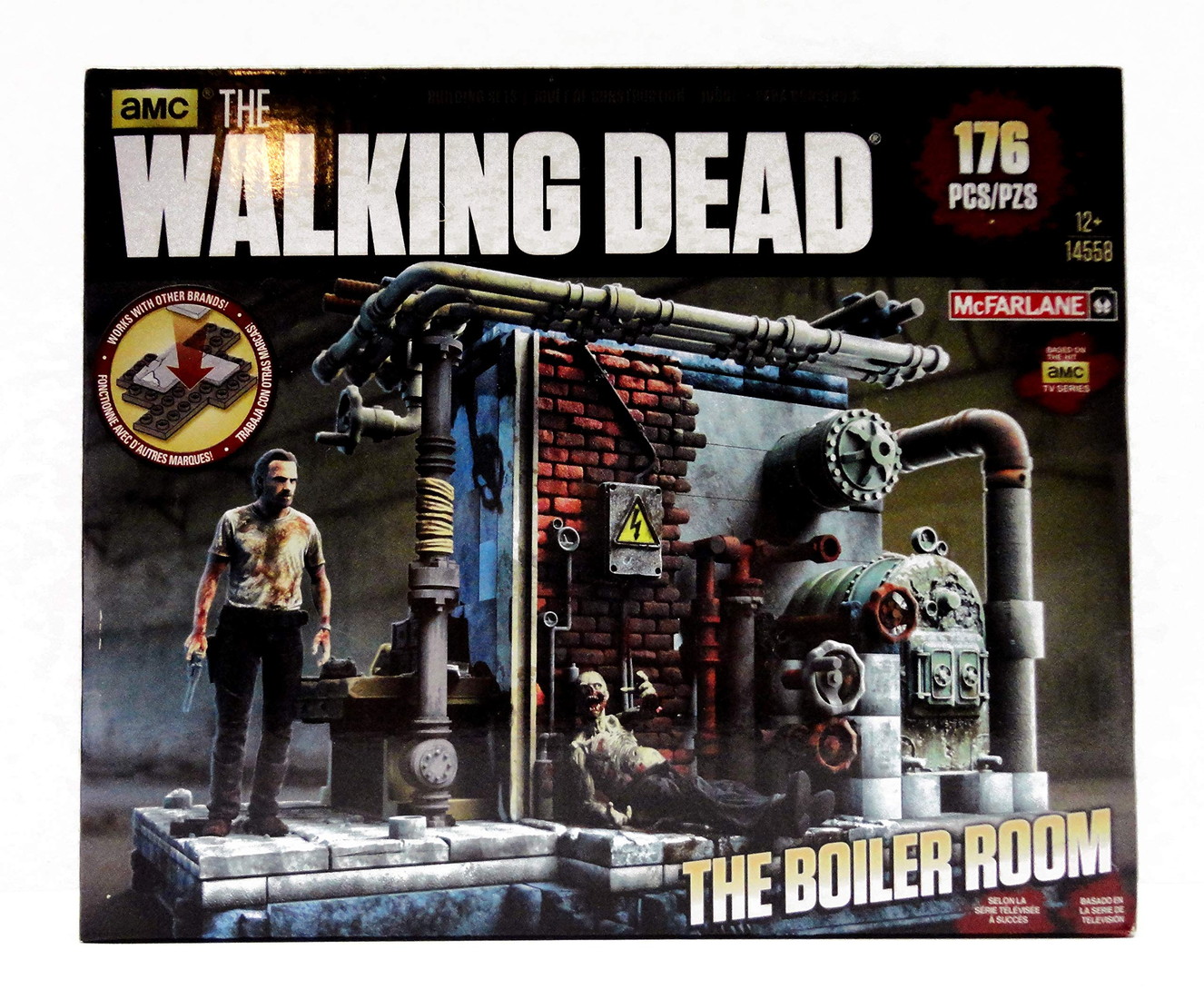 McFarlane Toysマクファーレンマクファーレントイズ ウォーキングデッド TV Boiler Room 176ピースビルディングセット｜Basqueバスク