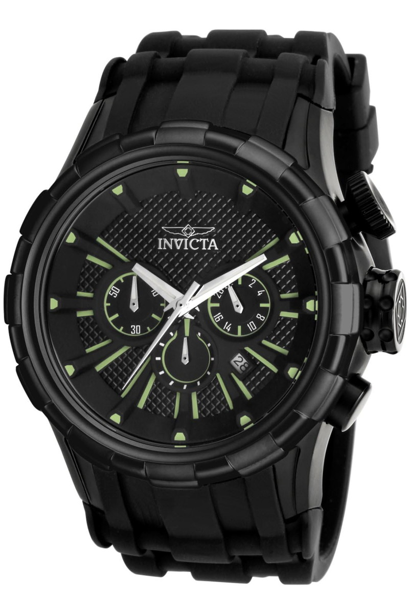 Invictaインビクタ I-Force アナログ表示 日本製クォーツ ブラックウォッチ 18,060円